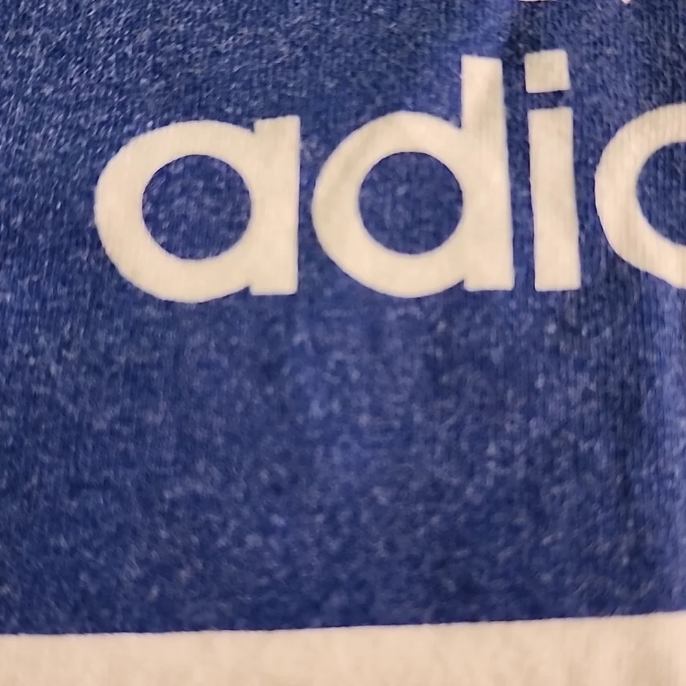 Adidas Small T Shirt Vintage 70s Blue‎ White A10